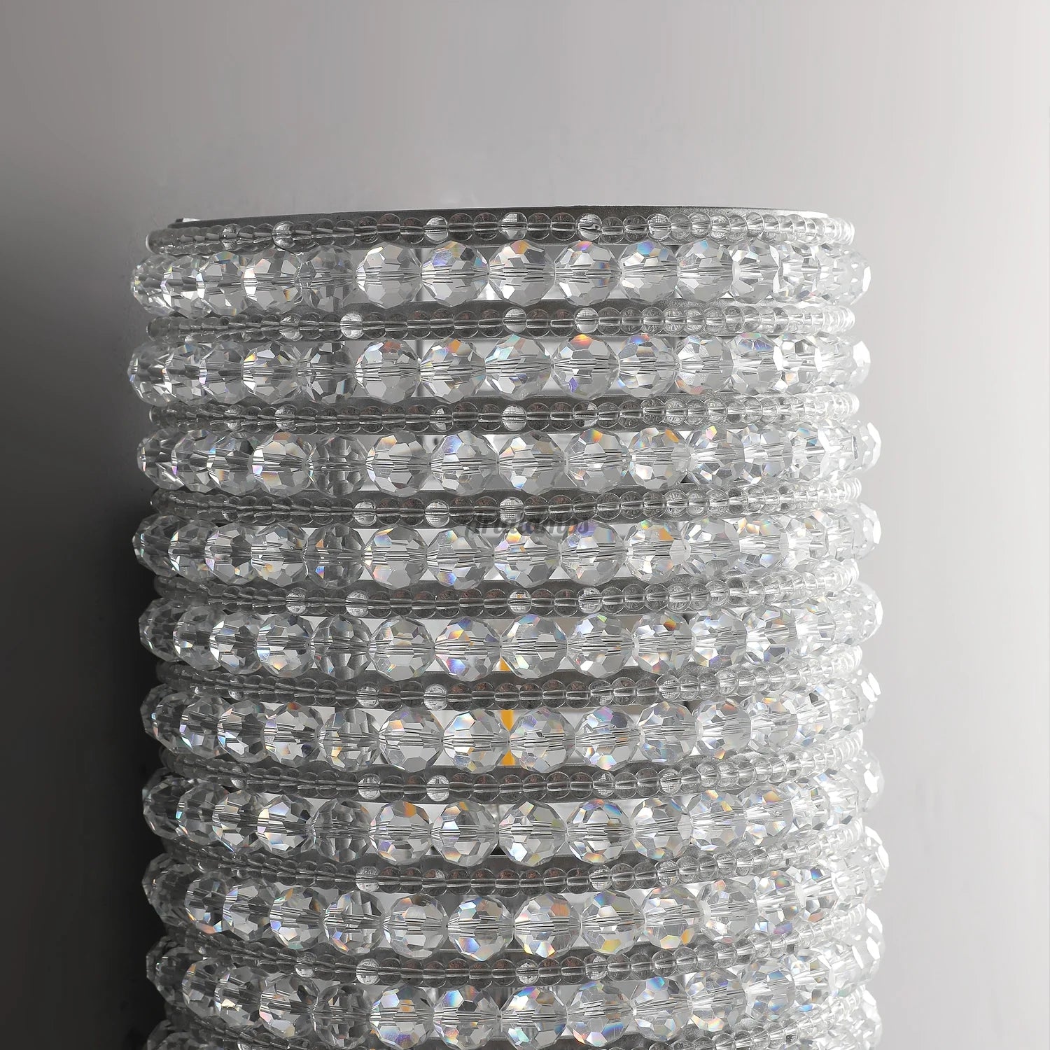 Aria Sparkle Crystal Smoke Wall Sconce