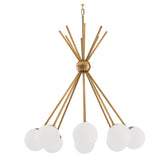 Venezia Luxor Modern Brass Chandelier - [Brass] 