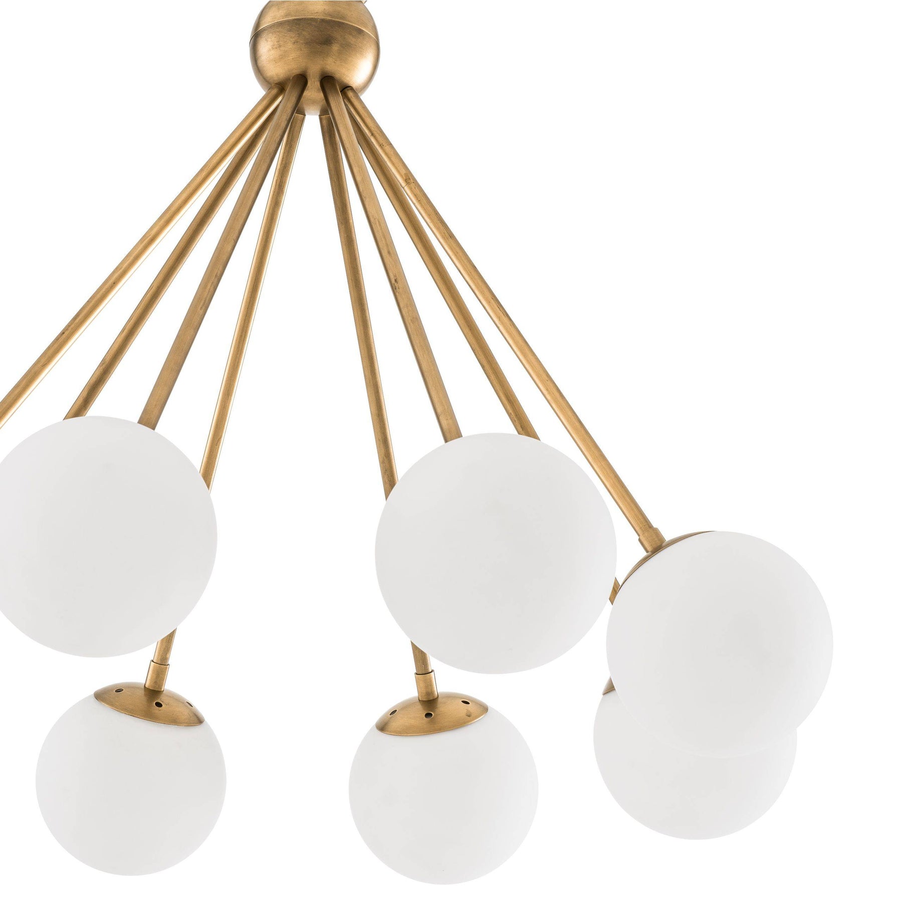 Aria Venezia Luxor Modern Brass Chandelier - Brass