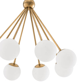 Aria Venezia Luxor Modern Brass Chandelier - Brass