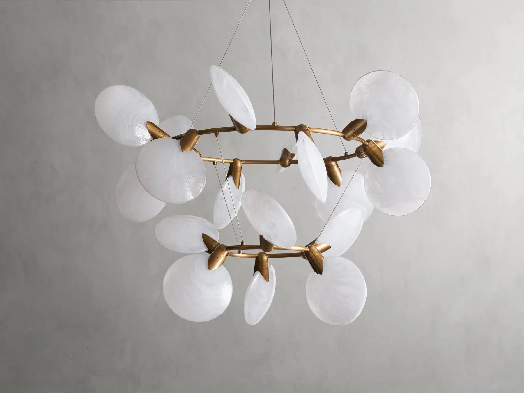 Lyla 2-Tiered Halo Chandelier