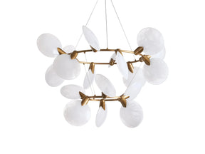 Lyla 2-Tiered Halo Chandelier