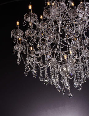 Empire Maria Theresa Crystal Chandelier 28”