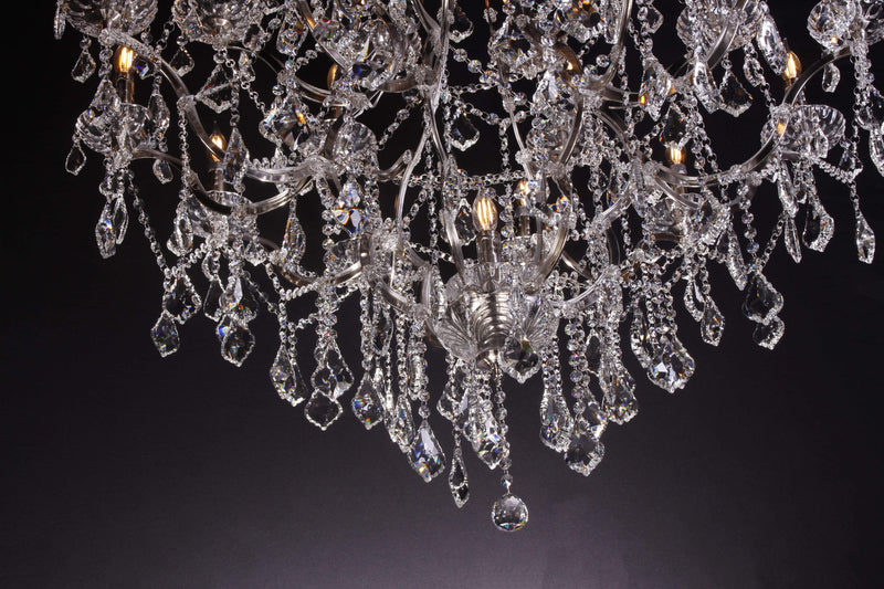 Empire Maria Theresa Crystal Chandelier 28”