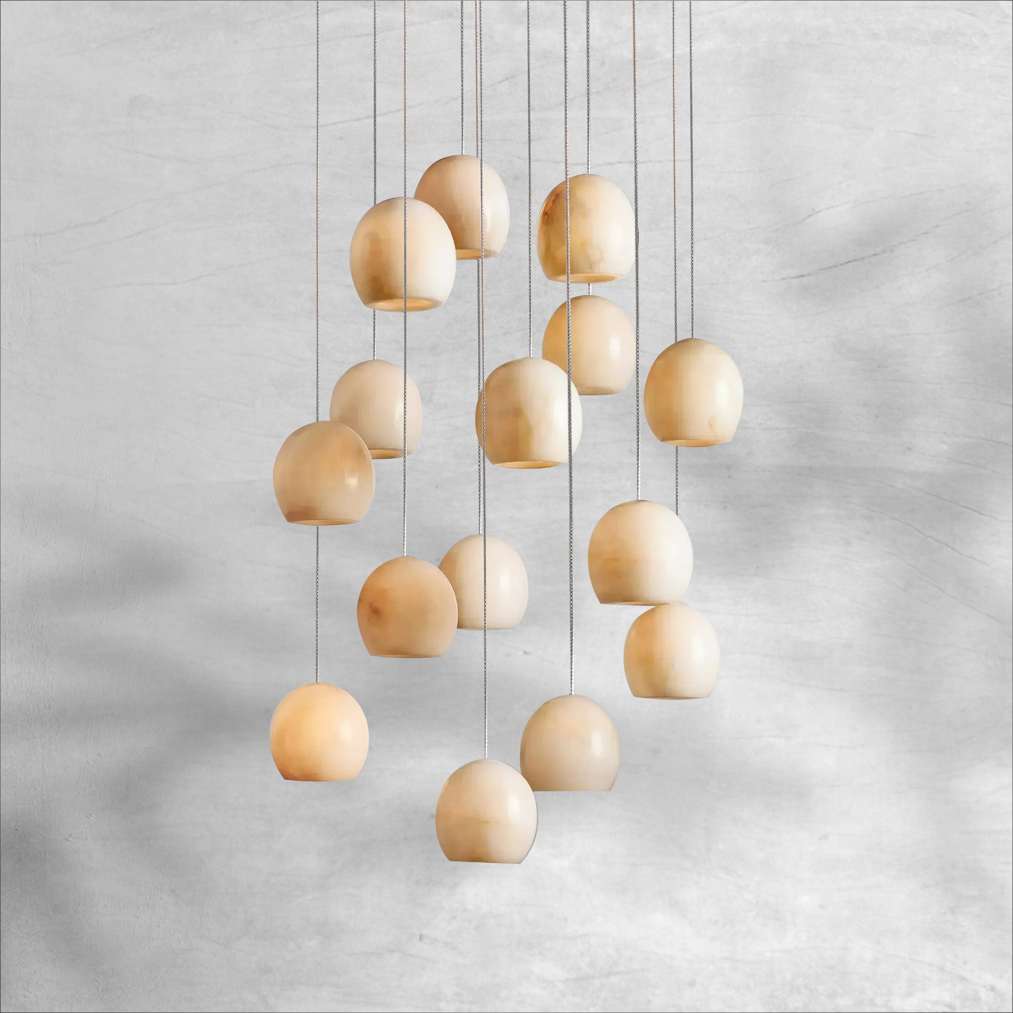 Maeva Round Chandelier 3/7/15/36 Light - Arialamps