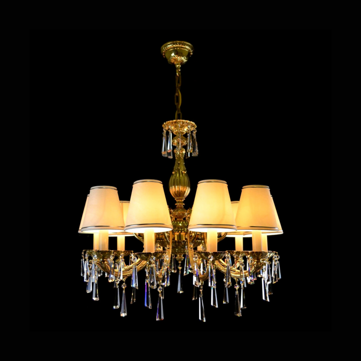 Aria Meissa 10 Crystal Glass Chandelier