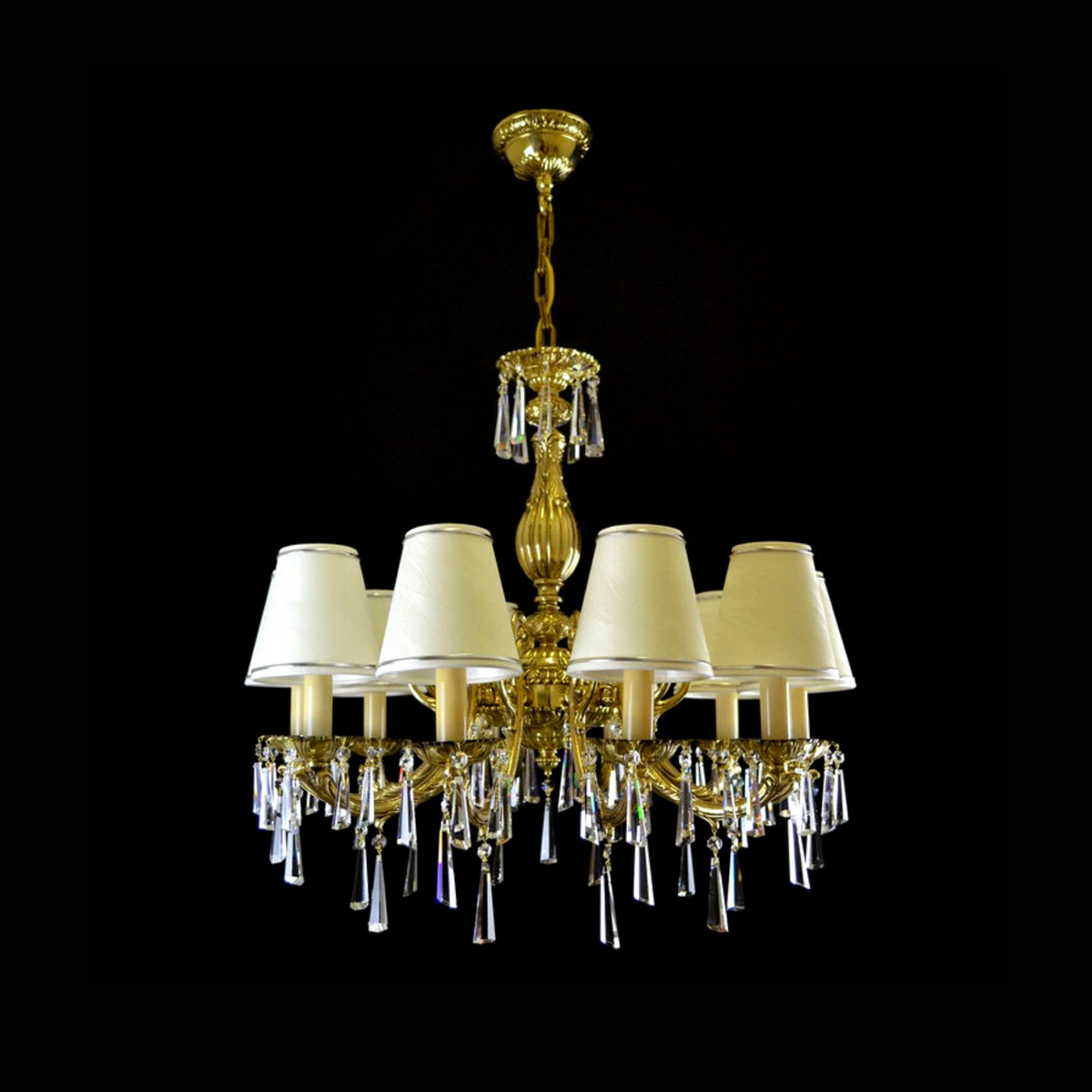 Aria Meissa 10 Crystal Glass Chandelier