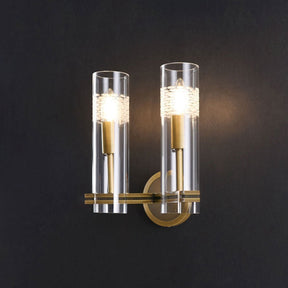 Brass Double Kaleidoscope Wall Sconce