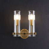 Brass Double Kaleidoscope Wall Sconce