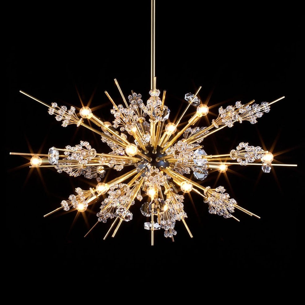 Neoclassicism 16 Light Modern Brass Chandelier - Lobmeyr