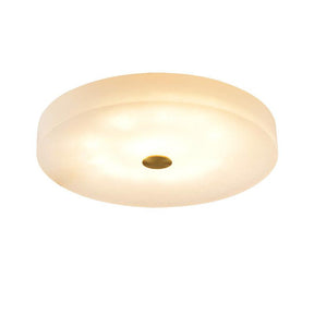 Aria Alabaster Anne Flush Mounted Round Led Chandelier