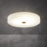 Alabaster Anne Flush Mounted Round Led Chandelier