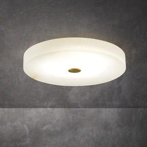 Alabaster Anne Flush Mounted Round Led Chandelier