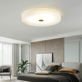 Alabaster Anne Flush Mounted Round Led Chandelier