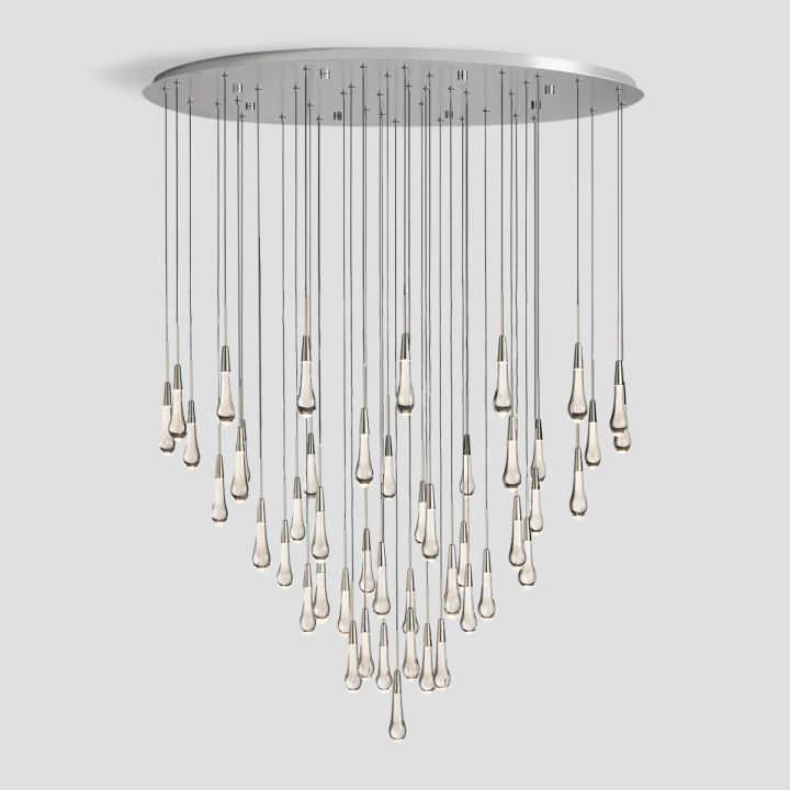 Solitaire Round Chandelier  58"D