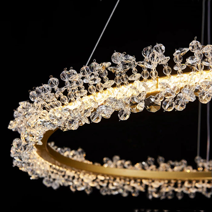 Nolan Halo Crystal Chandelier