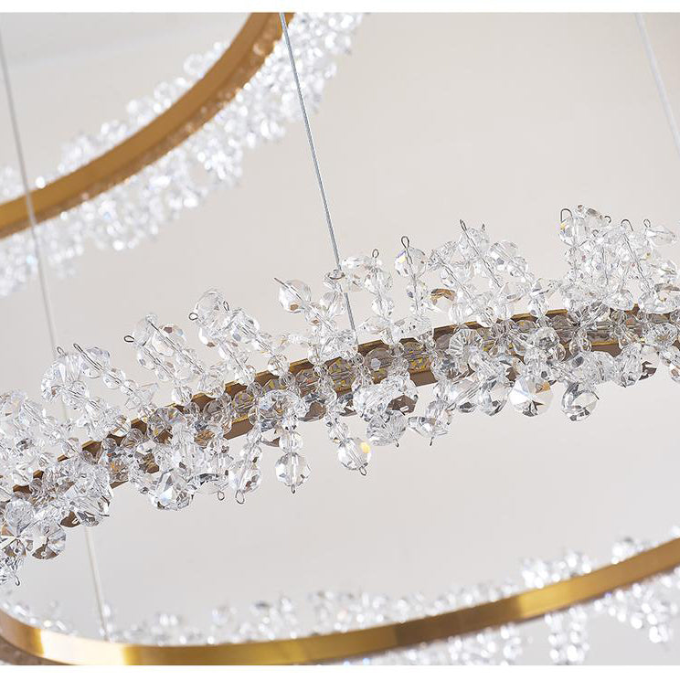 Nolan Halo Crystal Chandelier