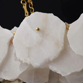 Aria Nake Linear Alabaster Chandelier (Chain)