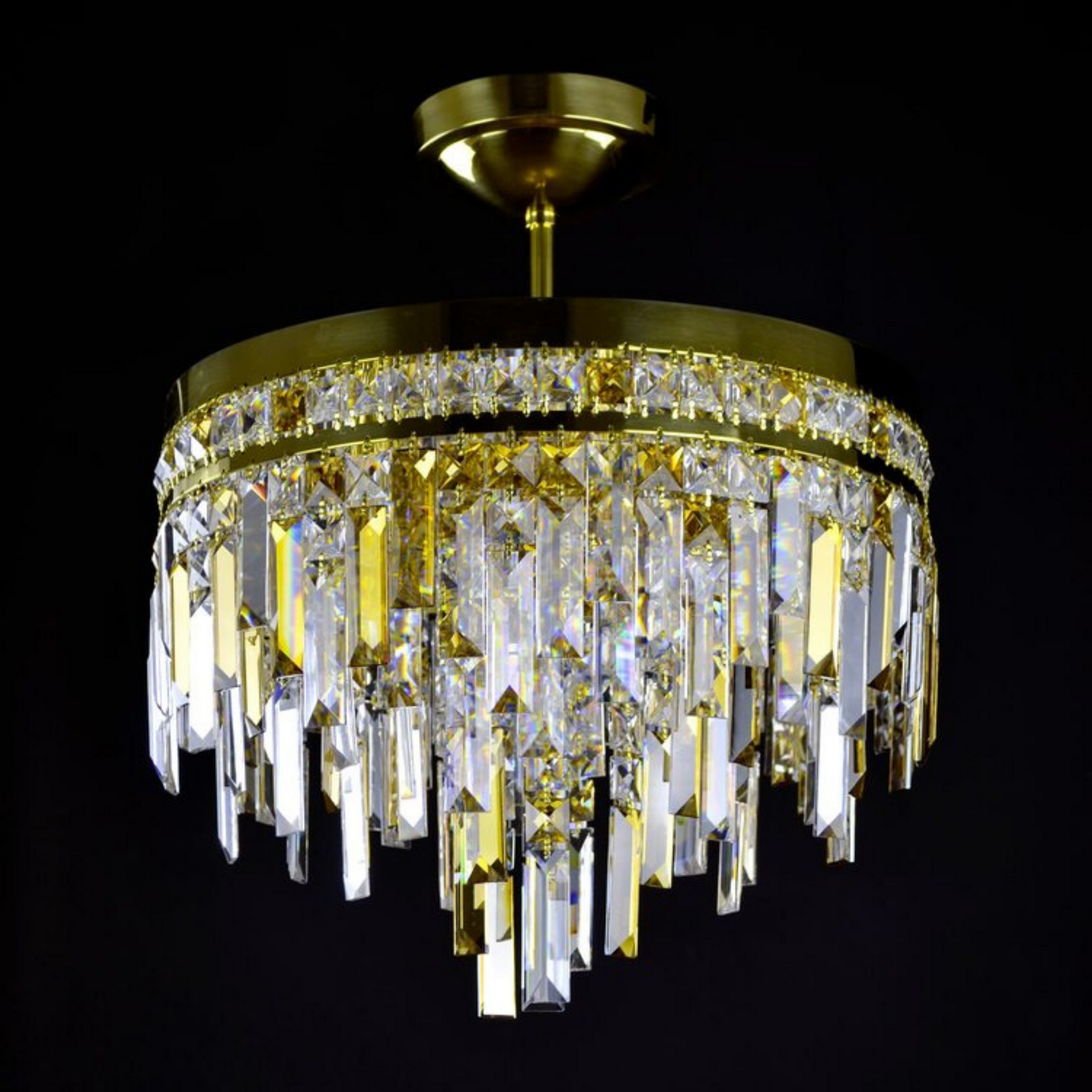 Aria Napoli 6 Modern Crystal Glass Chandelier