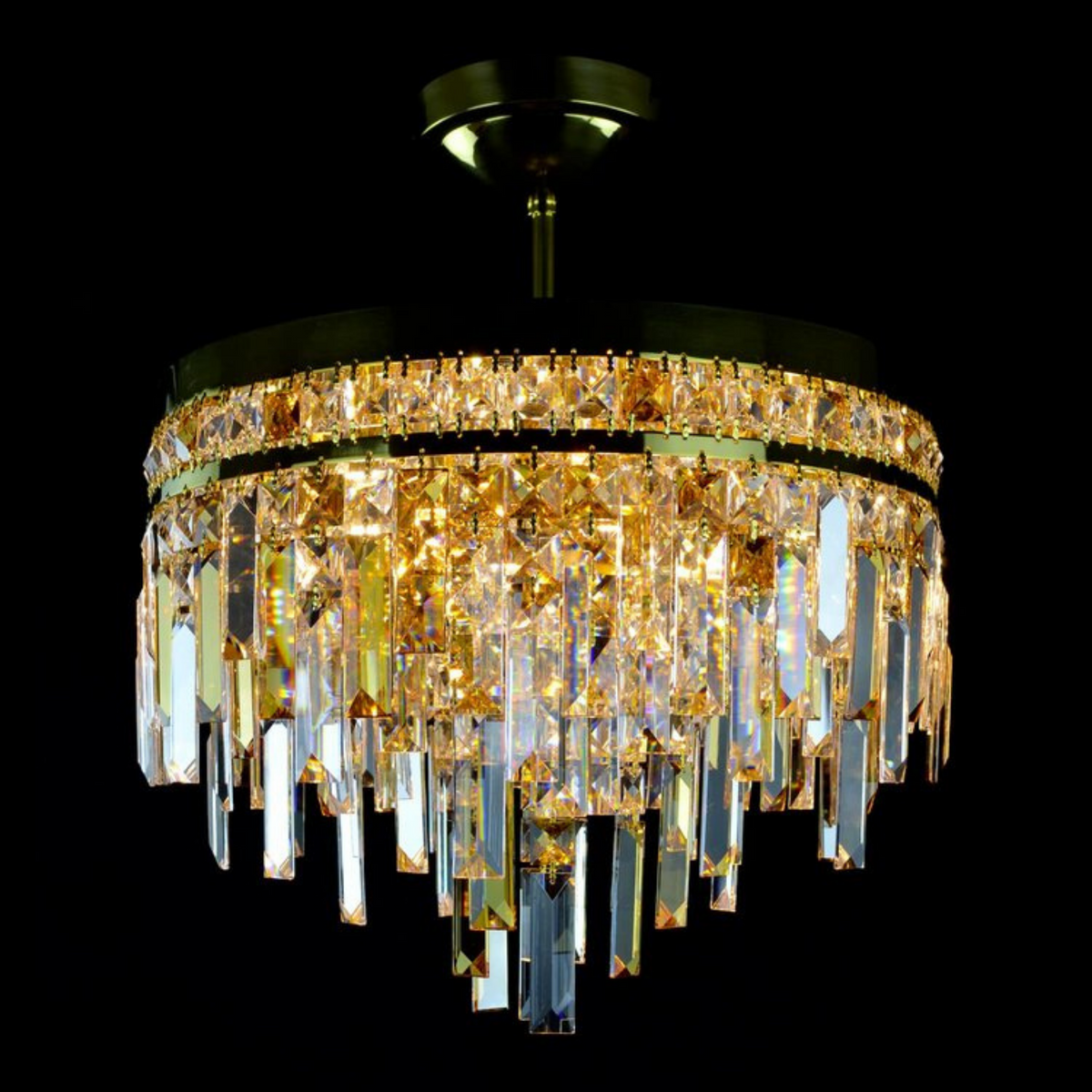 Aria Napoli 6 Modern Crystal Glass Chandelier