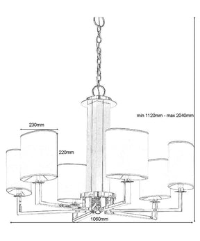 Aria New York Modern Chandelier