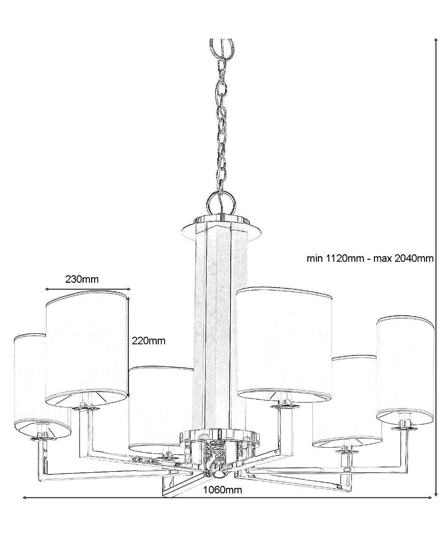 Aria New York Modern Chandelier