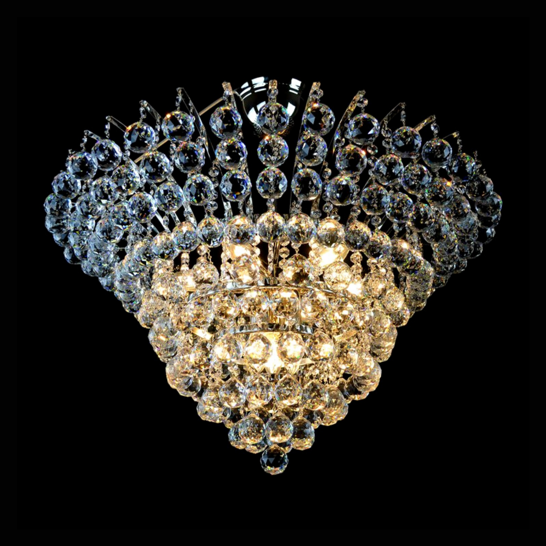 Aria Nice 9 Crystal Glass Chandelier