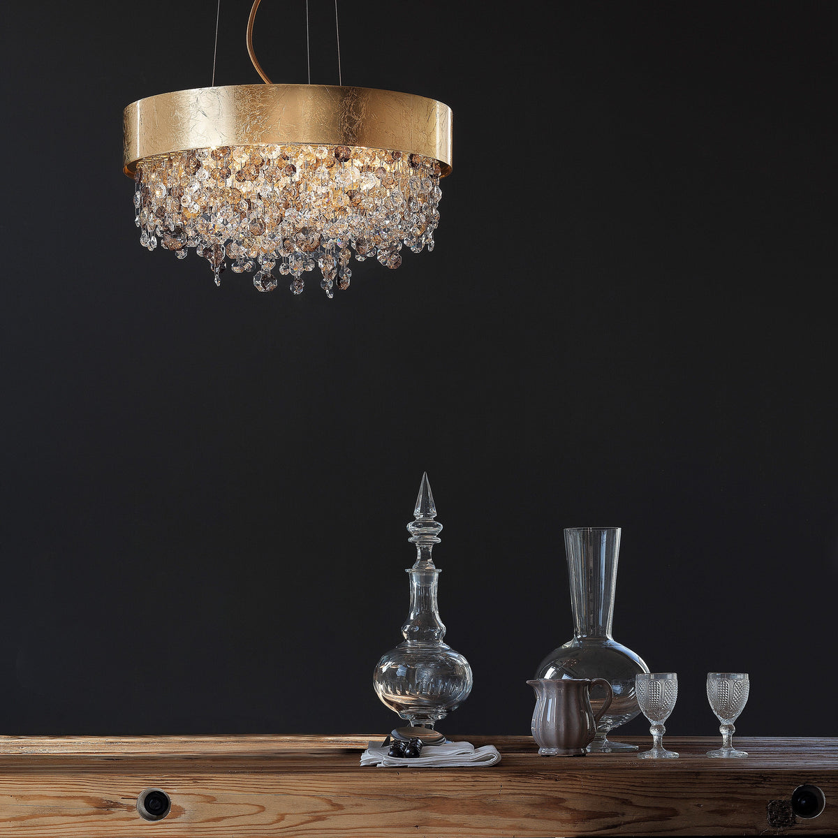 Olà S6 40/60 | 6-Light Modern Chandelier - Masiero