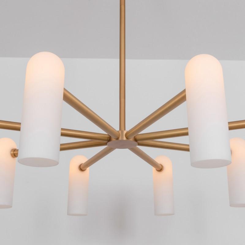 Tortora Round Modern Brass Chandelier S/M/L