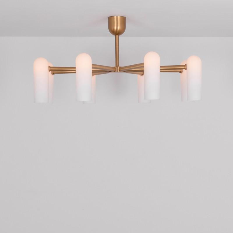 Tortora Round Modern Brass Chandelier S/M/L