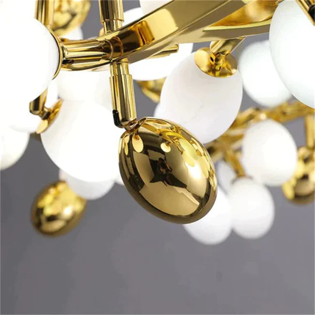 Aria Post Modern Round Grape Branch Chandelier