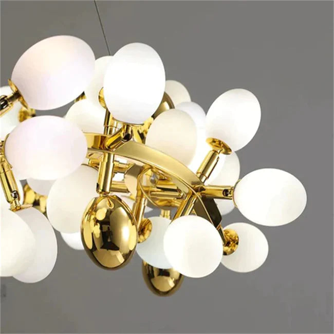 Aria Post Modern Round Grape Branch Chandelier