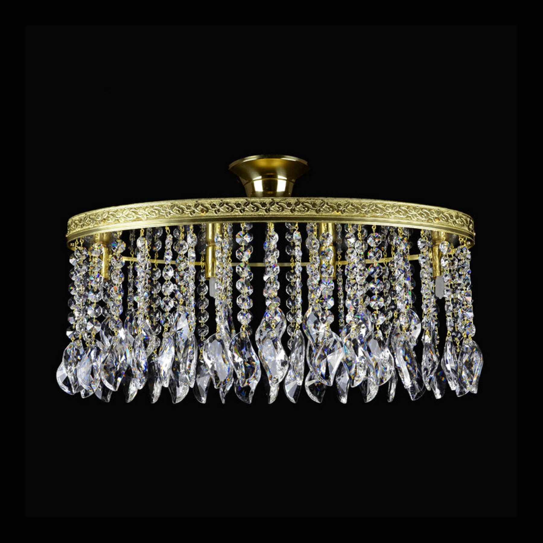 Aria Parma 4 Crystal Glass Chandelier