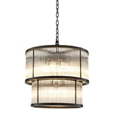 Palmera Modern Chandelier - Bronze/Nickel