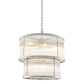 Aria Pasadena Modern Chandelier - Bronze/Nickel