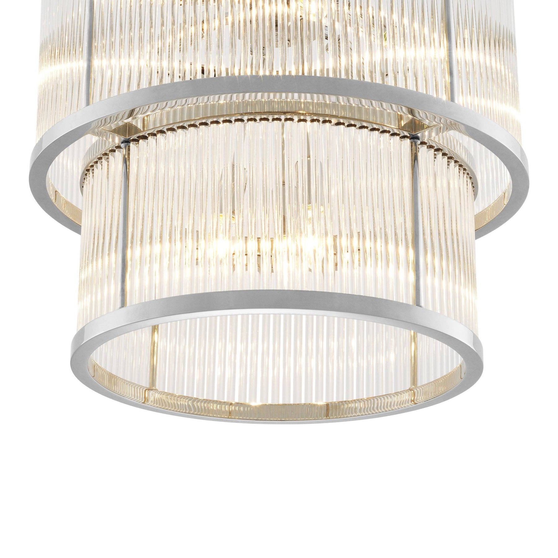 Aria Pasadena Modern Chandelier - Bronze/Nickel