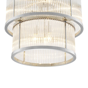 Palmera Modern Chandelier - Bronze/Nickel