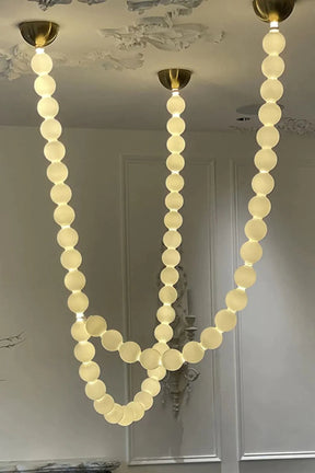 Modern Creative Pearl Necklace Chandelier