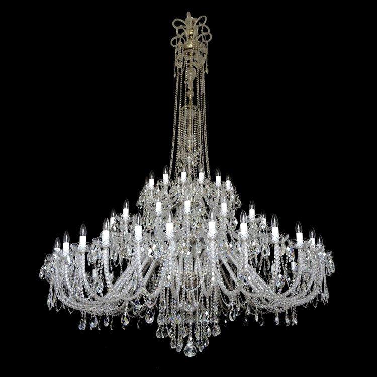 Aria Princesse 60 Light Crystal Chandelier (Gold/Silver)