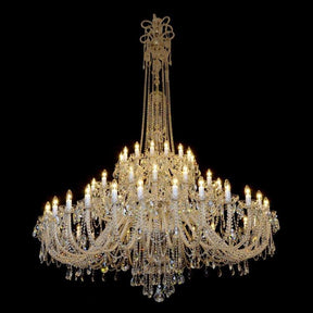 Aria Princesse 60 Light Crystal Chandelier (Gold/Silver)