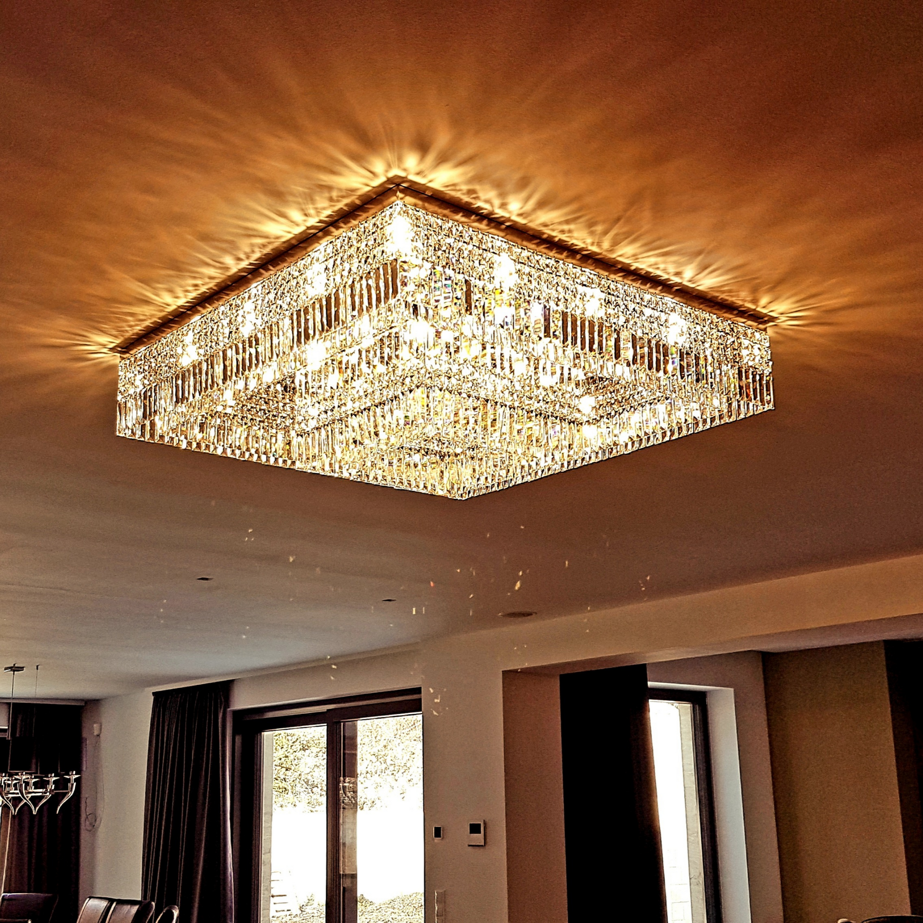 Aria Quadratum Asfour Modern Glass Chandelier