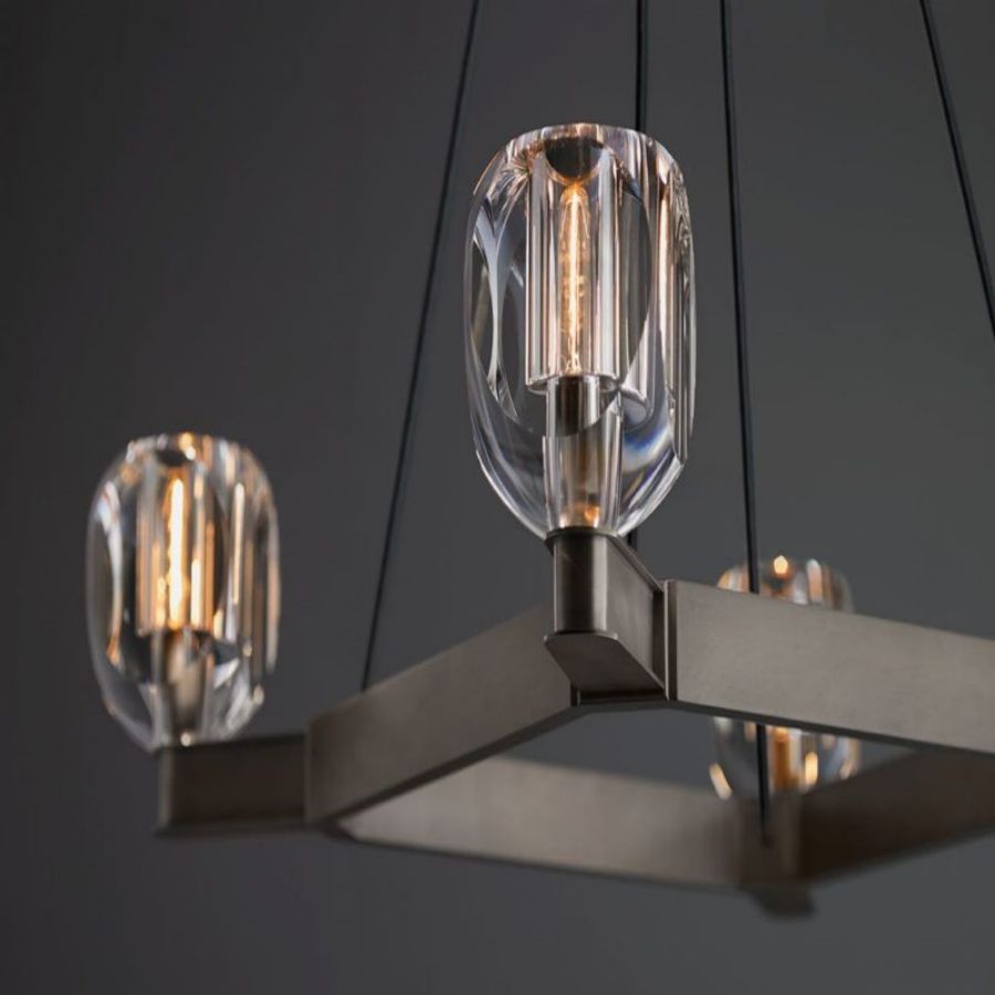 Aria Raibero 4 Ligtht Square Chandelier