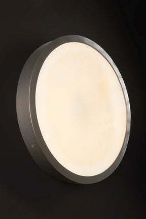 Aria Raleigh Round Alabaster Ceiling Light