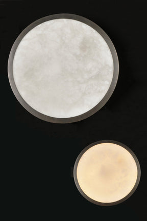 Aria Raleigh Round Alabaster Ceiling Light