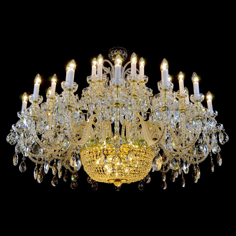 Aria Reign 49 Crystal Chandelier (Gold/Silver)