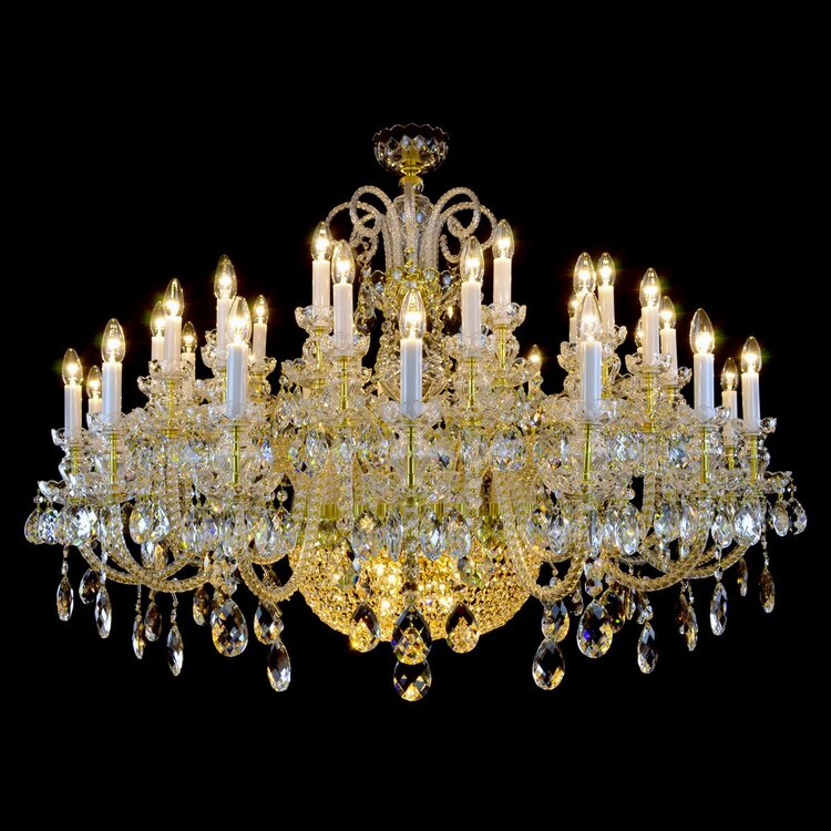 Aria Reign 49 Crystal Chandelier (Gold/Silver)