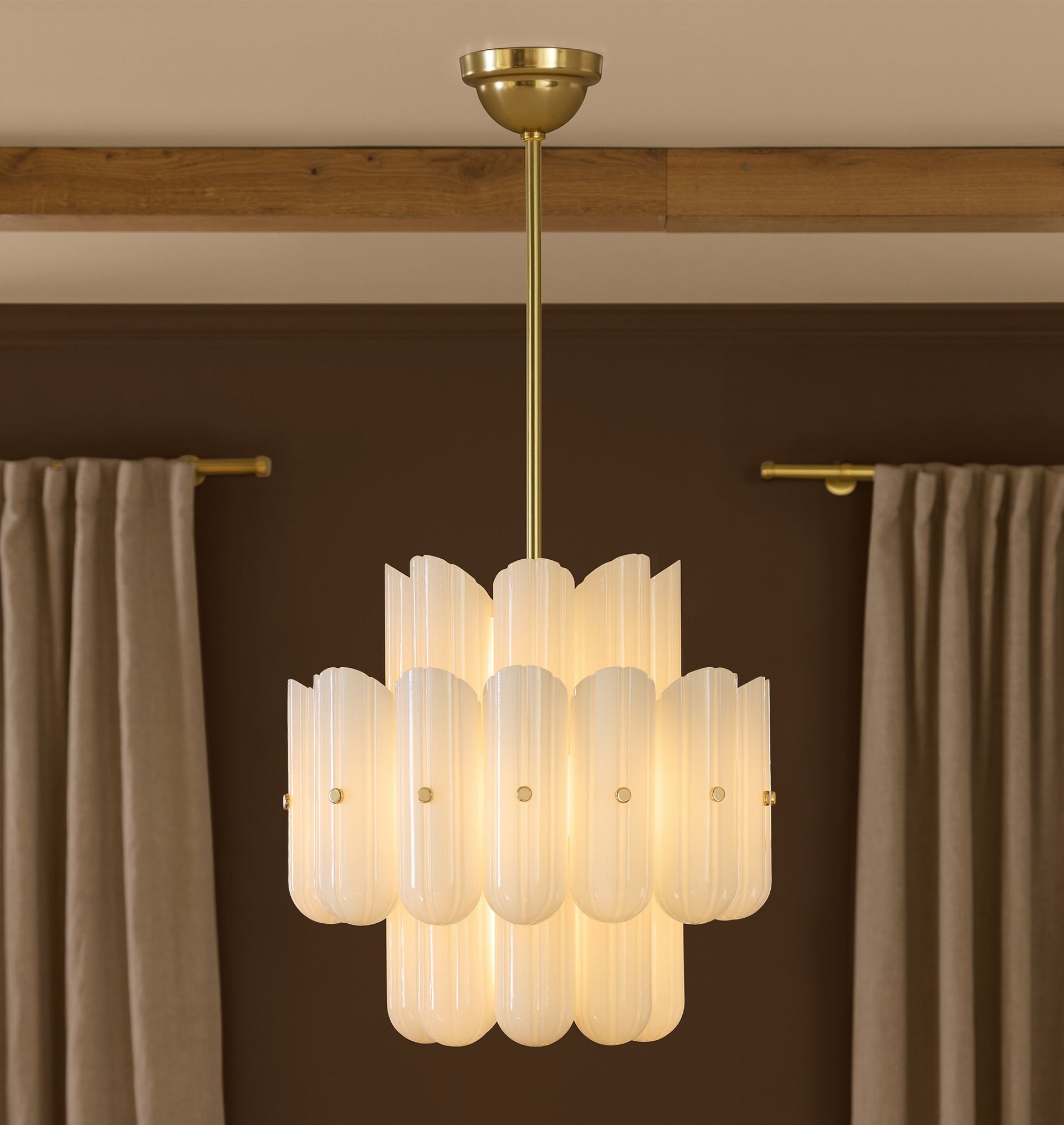 Lorna LED Double Tier Chandelier 25" 35" 46"