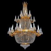 Aria Royalty 37 Crystal Glass Chandelier