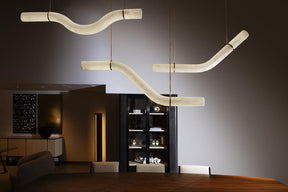 Simplicity Alabaster Linear Chandelier