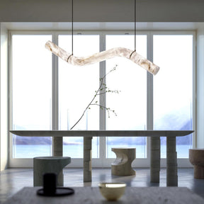 Simplicity Alabaster Linear Chandelier